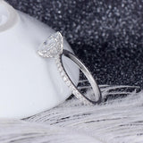 1.50ct Princess Cut Moissanite, Classic Engagement Ring, 14Kt 585 White Gold