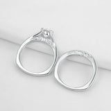 1.50ct Round Cut Vintage Ring, Bridal Ring Set, 925 Sterling Silver