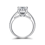 1.60ct Princess Cut, Classic Diamond Engagement Ring, 925 Silver