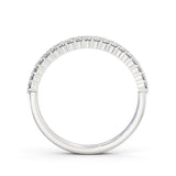 Half Eternity Ring, Round Cut Double Row
