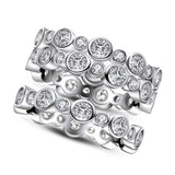 1.50ct Each Diamond Wedding Band, Full Eternity Ring, 925 Sterling Silver
