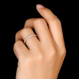 2.40ct x3 Diamond Wedding Bands, Full Eternity Rings, 925 Sterling Silver, Rose & Yellow