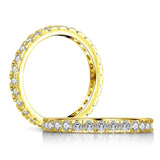 0.75ct Diamond Set Full Eternity Ring, 925 Sterling Silver