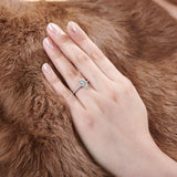 2.50ct Oval Cut Diamond Engagement Ring, 925 Silver, Best seller