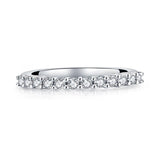 0.50ct Diamond Wedding Band, Half Eternity Ring, 925 Sterling Silver