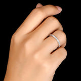 2.40ct x3 Diamond Wedding Bands, Full Eternity Rings, 925 Sterling Silver, Rose & Yellow