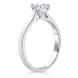Lab-Diamond Radiant Cut Engagement Ring, Classic Style, Choose Your Stone Size and Metal