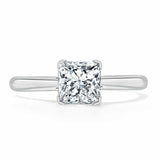 Lab-Diamond Princess Cut Engagement Ring, Classic Style, Choose Your Stone Size and Metal