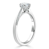 Lab-Diamond Cushion Cut Engagement Ring, Classic Style, Choose Your Stone Size and Metal