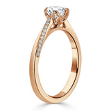 1.20ct Cushion Cut Moissanite Engagement Ring, Classic Style, Available in White Gold, Platinum, Rose Gold or Yellow Gold