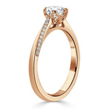Lab-Diamond Cushion Cut Engagement Ring, Classic Style, Choose Your Stone Size and Metal