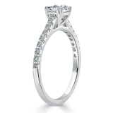Lab-Diamond Cushion Cut Engagement Ring, Classic Style, Choose Your Stone Size and Metal
