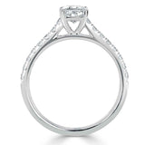 1.00ct Cushion Cut Moissanite Engagement Ring, Classic Style, Available in White Gold, Platinum, Rose Gold or Yellow Gold