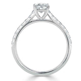 Lab-Diamond Cushion Cut Engagement Ring, Classic Style, Choose Your Stone Size and Metal