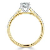 Lab-Diamond Cushion Cut Engagement Ring, Classic Style, Choose Your Stone Size and Metal