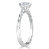 Lab-Diamond Emerald Cut Engagement Ring, Classic Style, Choose Your Stone Size and Metal