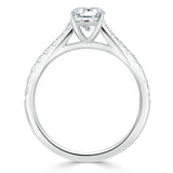 Lab-Diamond Emerald Cut Engagement Ring, Classic Style, Choose Your Stone Size and Metal