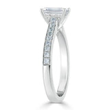 Lab-Diamond Emerald Cut Engagement Ring, Classic Style, Choose Your Stone Size and Metal