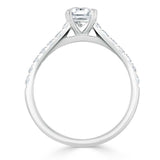 Lab-Diamond Radiant Cut Engagement Ring, Classic Style, Choose Your Stone Size and Metal