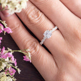 Round Cut Moissanite Engagement Ring, Vintage Design, Choose Your Stone Size & Metal