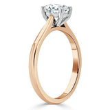 Lab-Diamond Oval Cut Engagement Ring, Classic Design, Choose Your Stone Size and Metal
