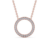 Circle Shaped Pendant 0.40ct
