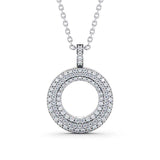Circle Shaped Pendant 0.75ct