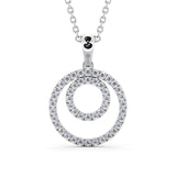 Circle Shaped Pendant 0.55ct