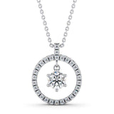 Circle Shaped Pendant 1.10ct
