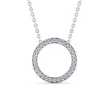 Circle Shaped Pendant 0.40ct