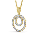 Circle Shaped Pendant 0.55ct