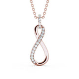 Drop Infinity Pendant 0.35ct