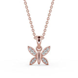 Drop Butterfly Pendant 0.20ct