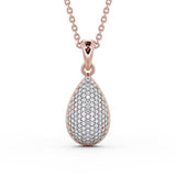 Drop Pavé Set Pendant 0.70ct