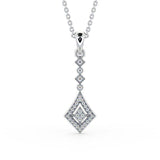 Drop Vintage Style Pendant 0.20ct