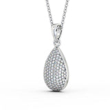 Drop Pavé Set Pendant 0.70ct