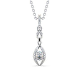 Drop Vintage Style Pendant 0.55ct