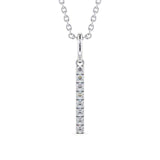 Drop Bar Pendant 0.20ct