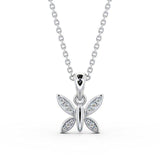 Drop Butterfly Pendant 0.20ct