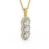 Drop Vintage Style Pendant 1.85ct