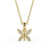 Drop Butterfly Pendant 0.20ct
