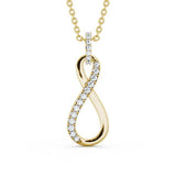 Drop Infinity Pendant 0.35ct