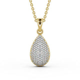Drop Pavé Set Pendant 0.70ct
