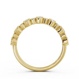 Half Eternity Ring, Round Cut Vintage Design