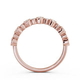 Half Eternity Ring, Round Cut Vintage Design