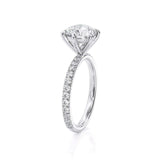 2.00ct Round Cut Moissanite Engagement Ring, Available in White Gold or Platinum