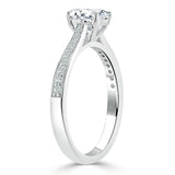 Lab-Diamond Oval Cut Engagement Ring, Classic Style, Choose Your Stone Size and Metal