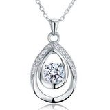 1.00ct Bridesmaid Pendant, Diamond Bridesmaid Necklace, 925 Silver