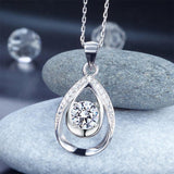 1.00ct Bridesmaid Pendant, Diamond Bridesmaid Necklace, 925 Silver