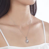 1.00ct Bridesmaid Pendant, Diamond Bridesmaid Necklace, 925 Silver